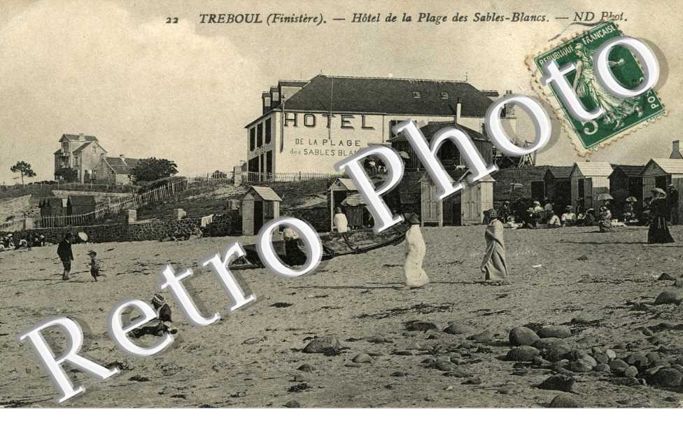 TREBOUL l'hotel de la plage des sables blancs