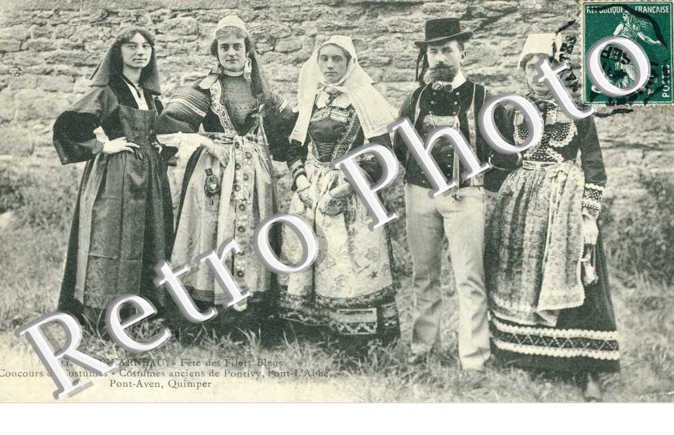 la fete des filets bleus concours de costumes de Pontivy, Pont l'Abbe, Pont Aven, Quimper