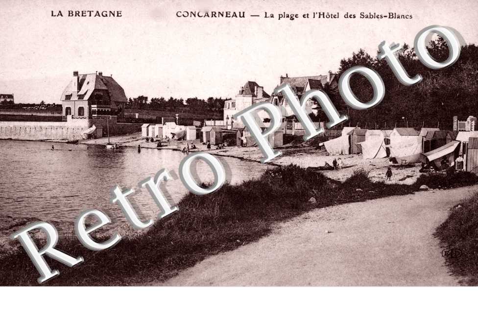 la plage et l'hotel des Sables Blancs