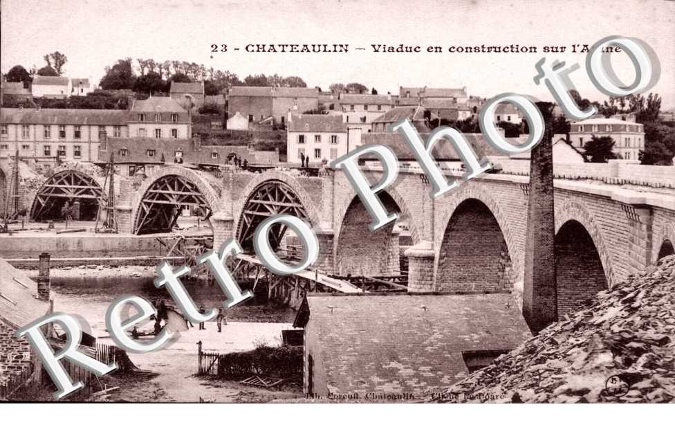 Viaduc en construction sue l'Aulne