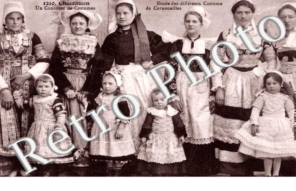 un concours de costumes, etude des differents costumes de cornouailles