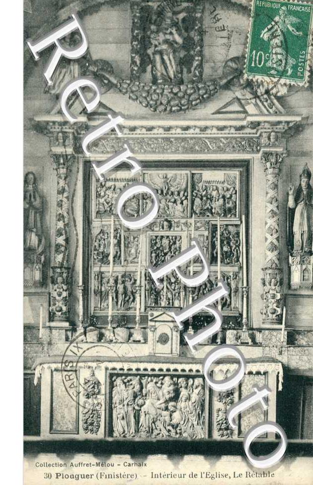 Plouguer. Intérieur de l'eglise