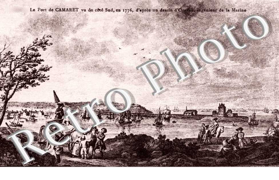 le port en 1776 d'apres un dessin d'Ozanne