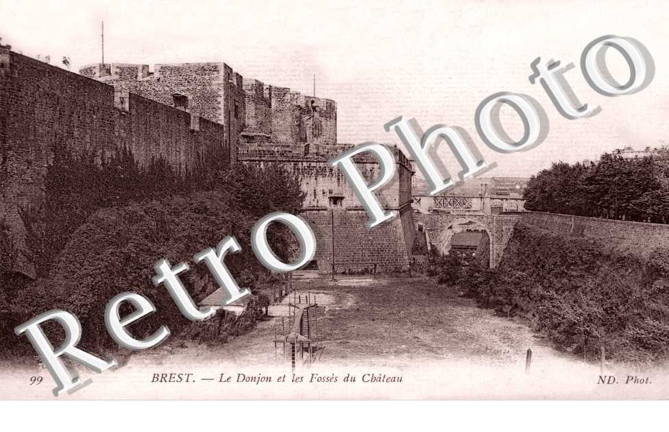 le donjon et les fosses du chateau