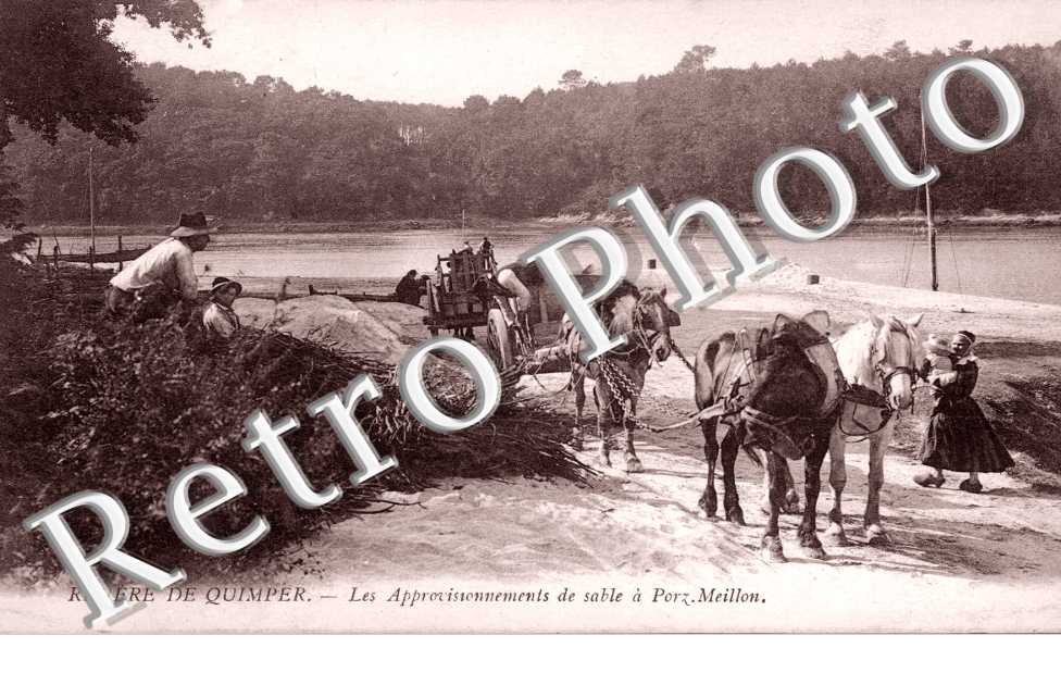 les approvisionnements de sable a Porz, Riviere de Quimper