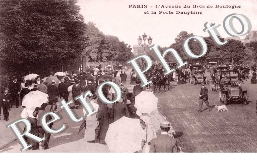 l'avenue du Bois de Boulogne et la Porte Dauphine