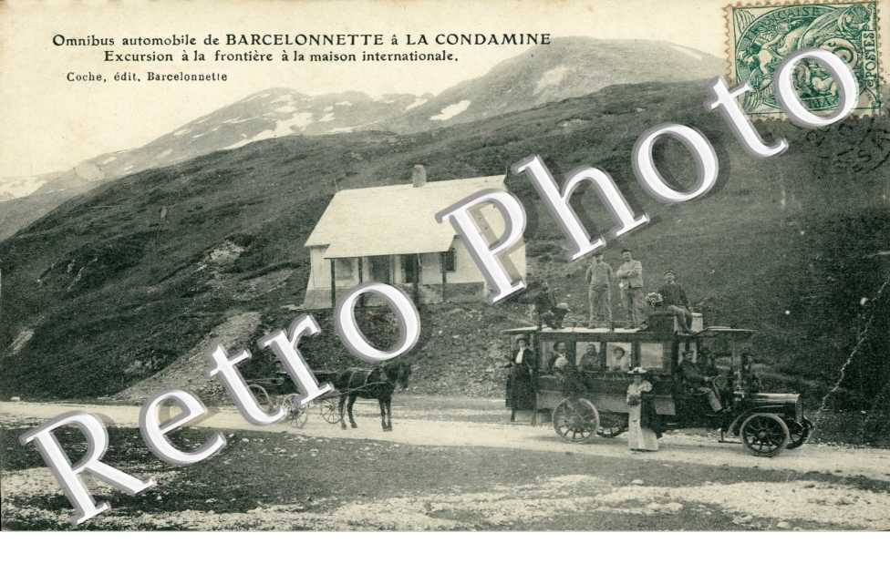 omnibus automobile de Barcelonnette a La Condamine