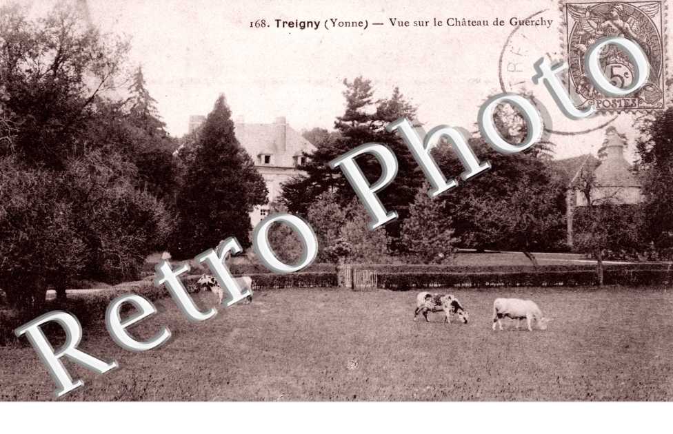 vue sur le chateau de Guerchy