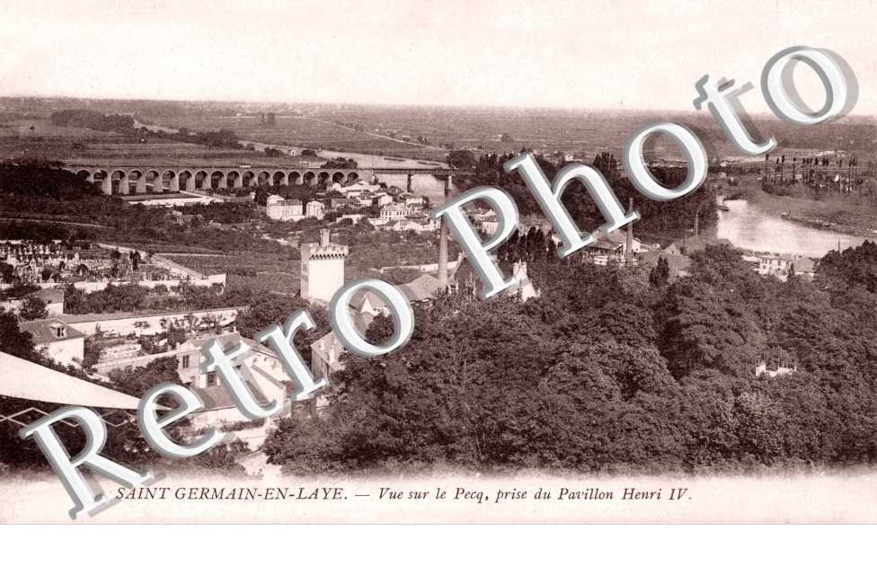 Vue sur le Pecq prise du Pavillon Henri IV