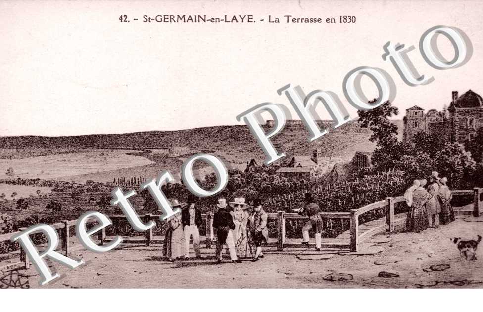 La terrasse en 1830