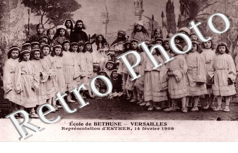 Ecole de Bethune, Representation d'Esther, 14 fevrier 1909