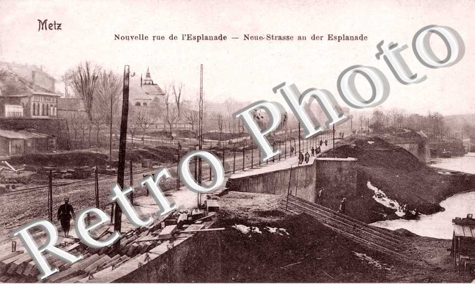 Nouvelle rue de l'Esplanade - Neue Strasse auf der Esplanade
