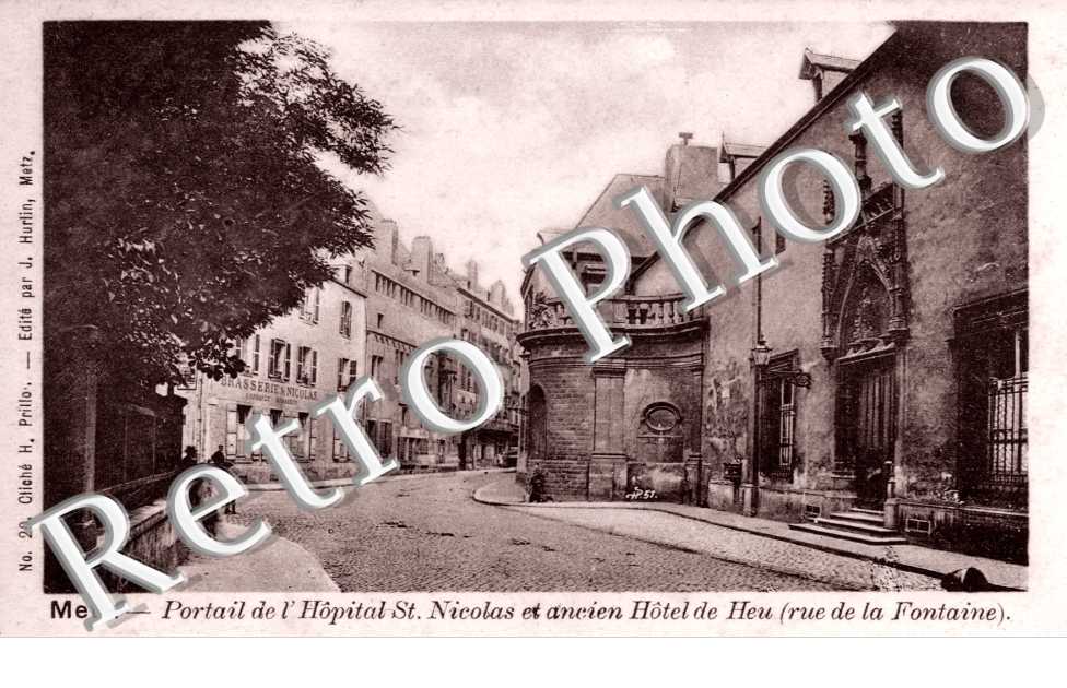 Rue de la Fontaine - Hôpital Saint Nicolas et ancien Hôtel de Heu