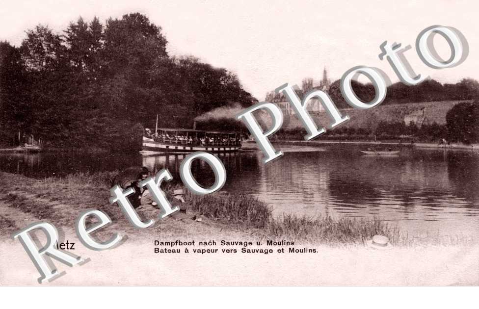 Bateau a vapeur vers Sauvage et Moulins