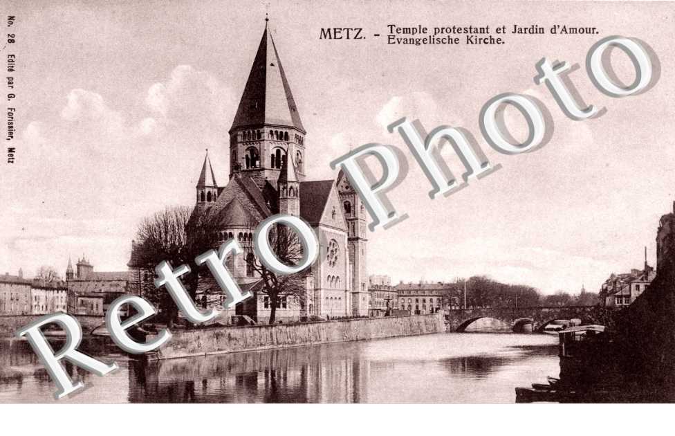 Temple protestant et jardin d'amour