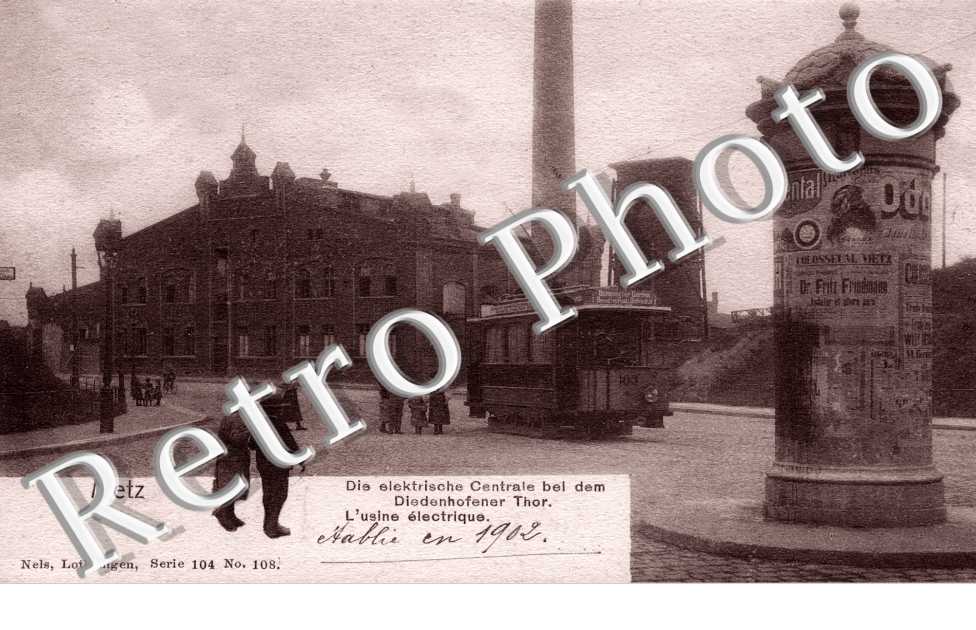 l'usine electrique pres de la Porte de Thionville (Pontiffroy) (Editeur Nels)