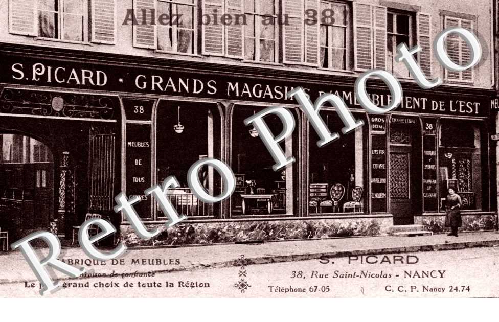 Grands Magasins d'Ameublement de l'Est 38, rue Saint-Nicolas  S. Picard