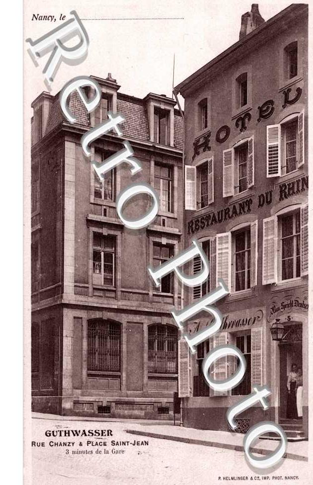 Rue Chanzy & place Saint-Jean Hotel Restaurant Guthwasser