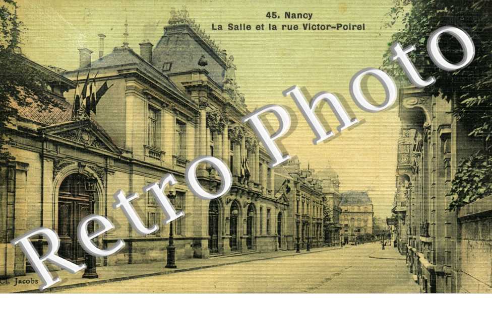 la salle et la rue Victor Poirel