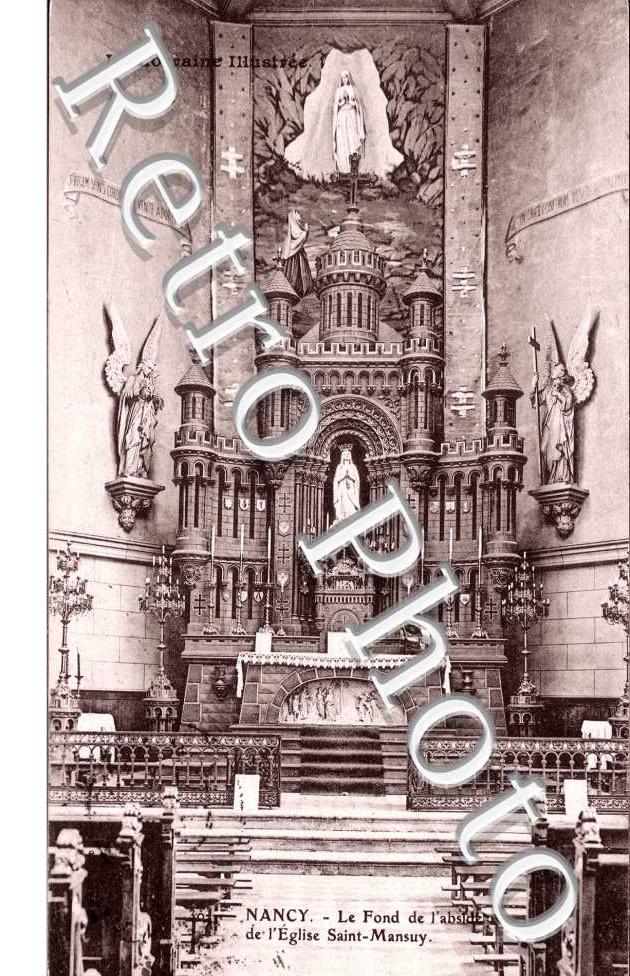 Le fond de l'abside de l'eglise Saint-Mansuy