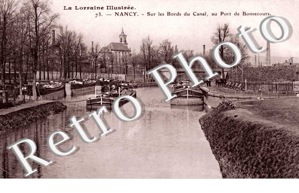 sur les bords du canal, au pont de Bonsecours