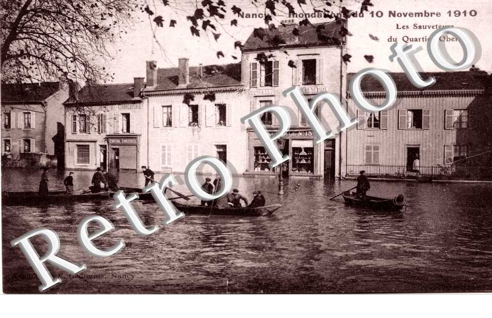 Inondations du 10 Novembre 1910 - Sauveteurs du Quartier Oberlain