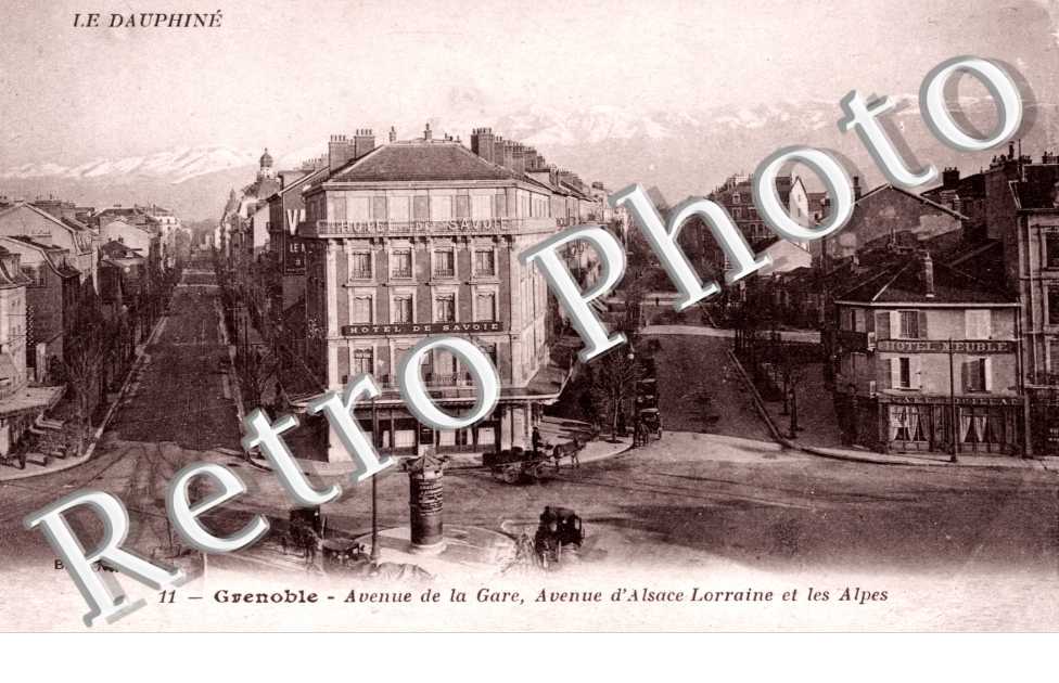 Avenue de la Gare, Avenue d'Alsace Lorraine et les Alpes