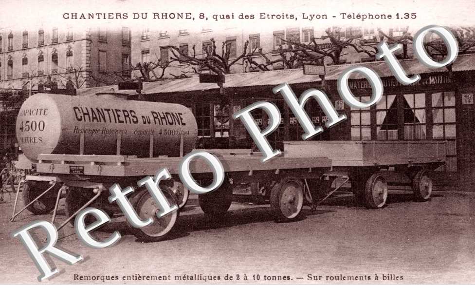 Chantiers du Rône 8 quai des Etroits  Remorques entièrement méta Chantiers du Rhone,