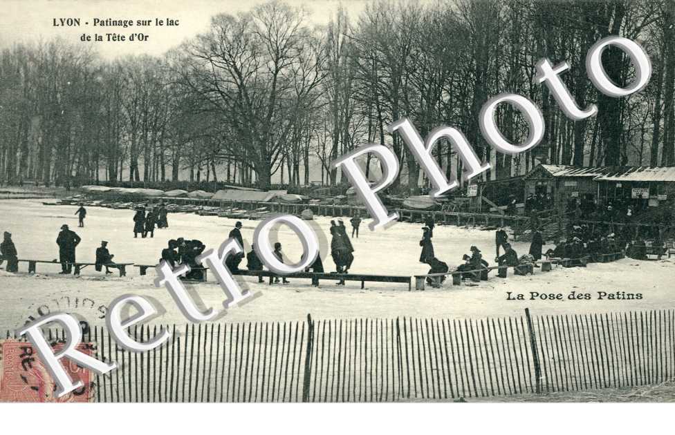 Patinage sur le Lac de la tete d'Or