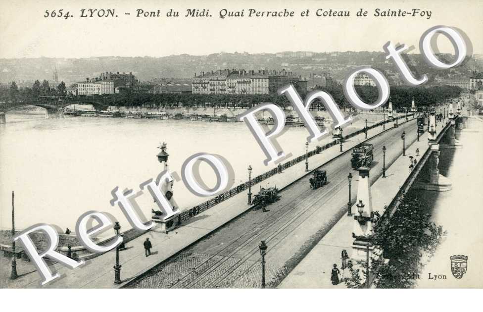 PONT DU MIDI QUAI PERRACHE ET COTEAU DE SAINTE-FOY