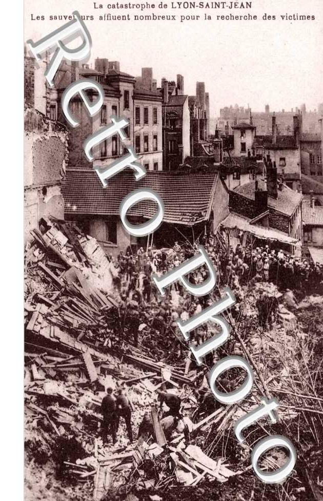 La Catastrophe de Saint Jean, les sauveteurs pour la recherche des victimes