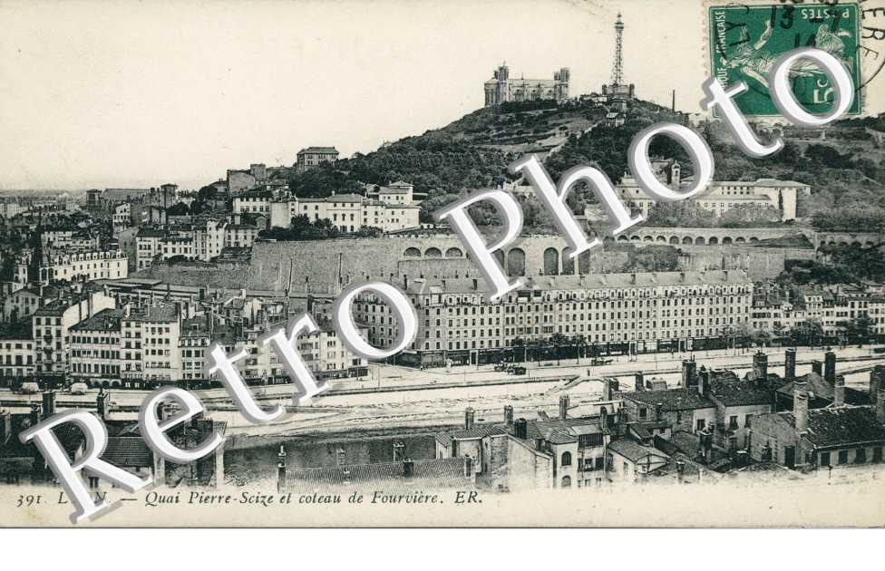 quai Pierre Scize et coteau de Fourviere