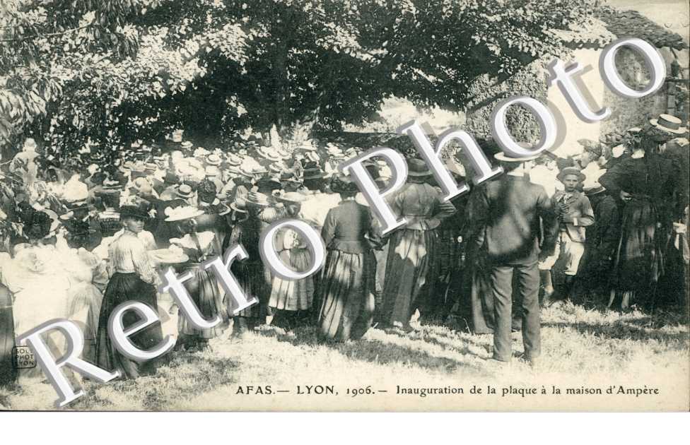 Afas Lyon  1906  Inauguration de la plaque a la maison d'Ampere