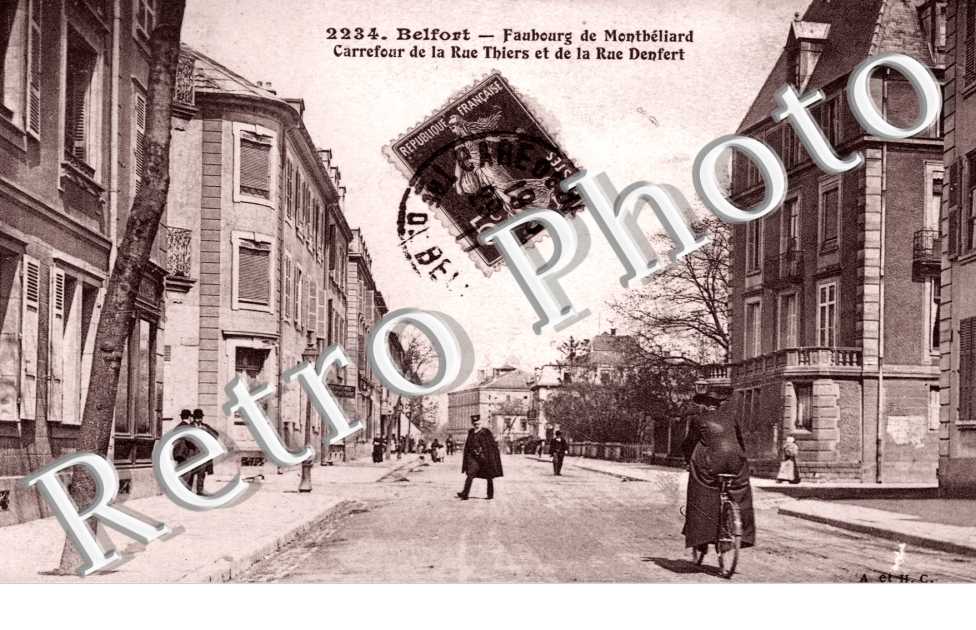 Le Faubourg de Montbeliard, Rue Thiers et Rue Denfert