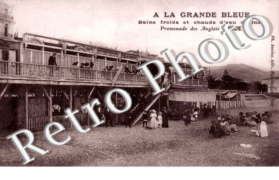 "A la Grande Bleue", Bains froids et chauds d'eau de mer, Promenade des Anglais