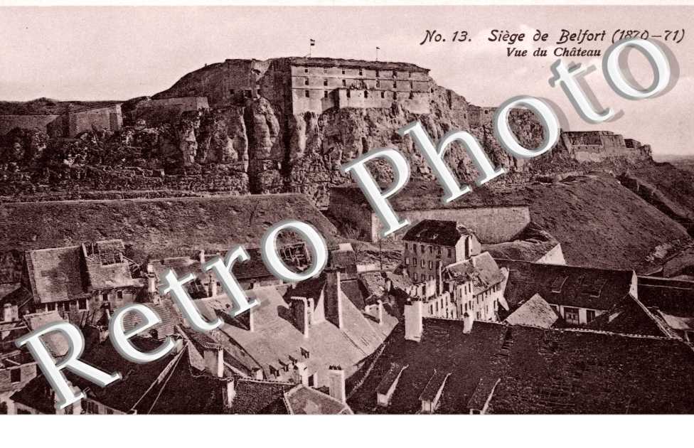siege de belfort, vue du chateau