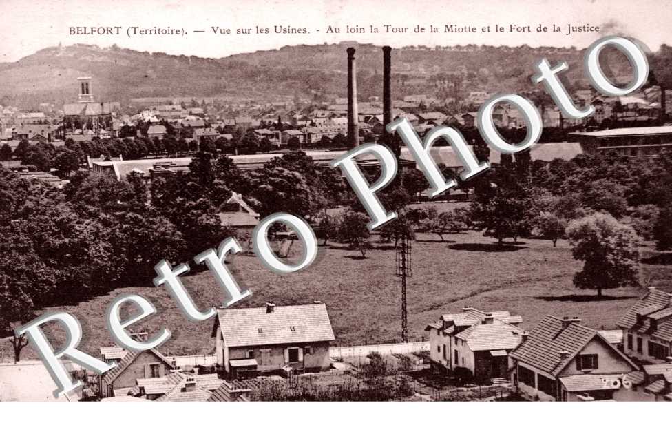 Les Usines, la Tour de la Miotte et le Fort de la Justice