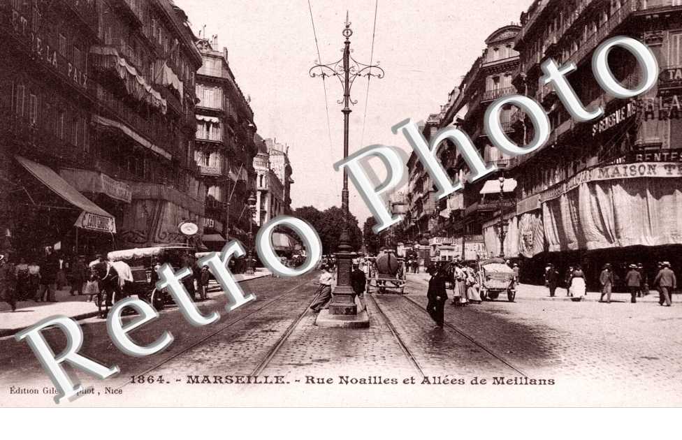 Rue Noailles et allees de Meillans