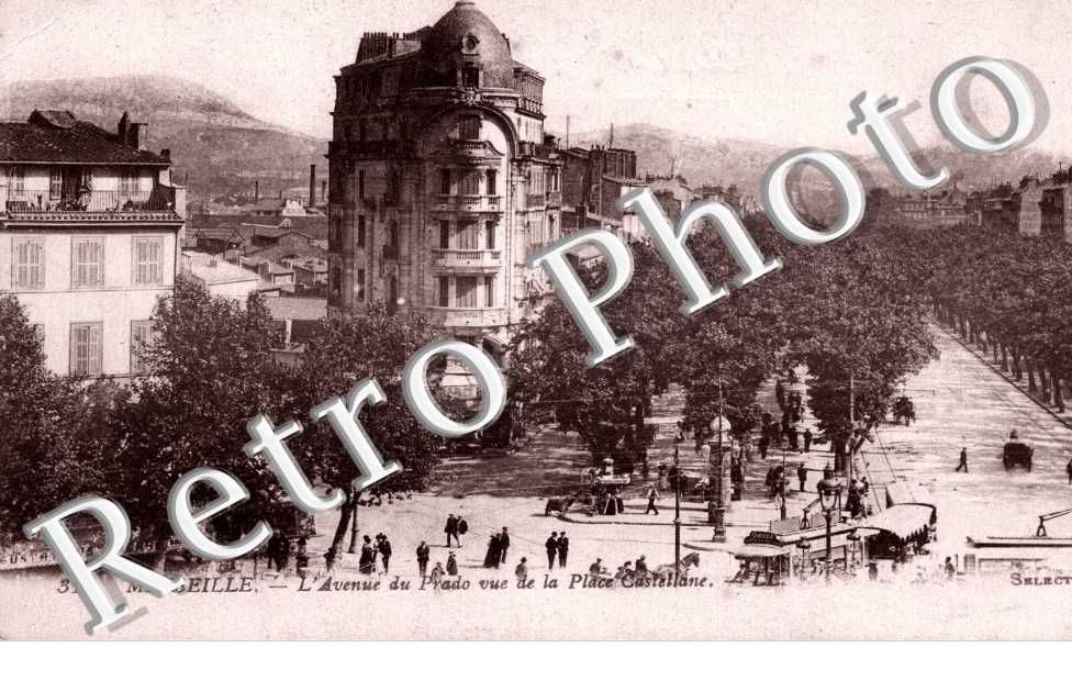 l'avenue du Prado vue de la place Castellane