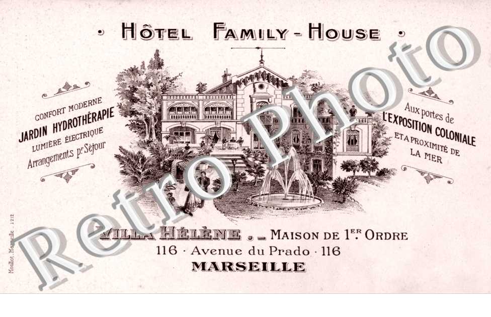 Hôtel Family House  Villa Hélène 116, avenue du Prado