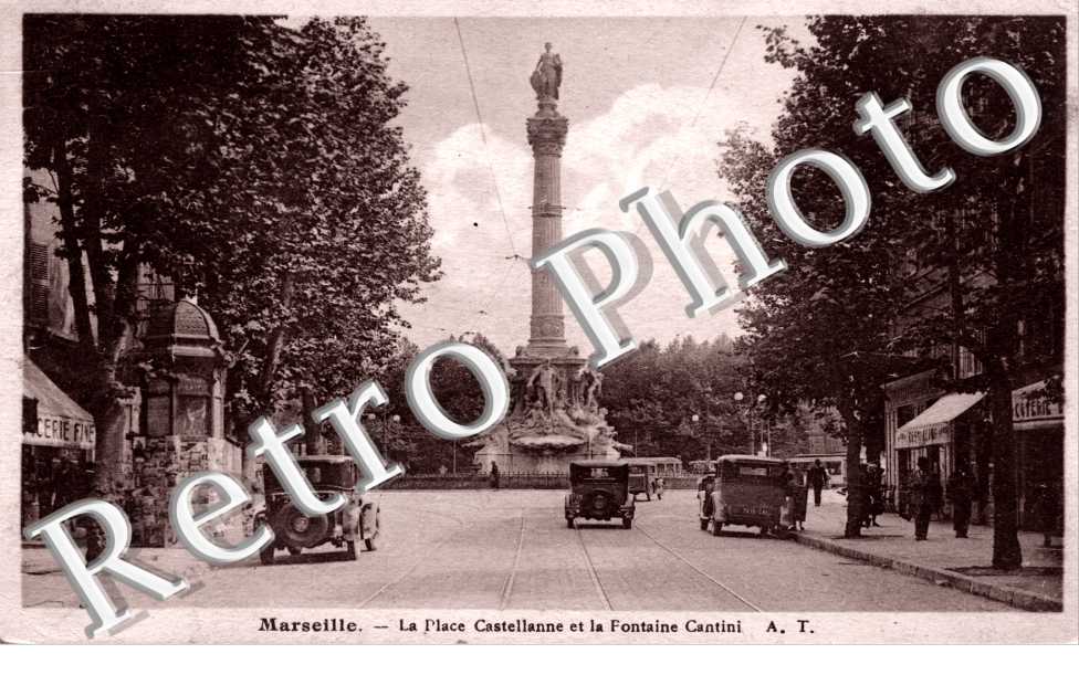 la place Castellane et la fontaine Cantini