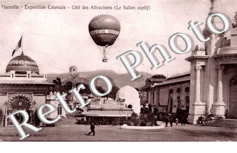 exposition coloniale Cote des attractions Le ballon captif