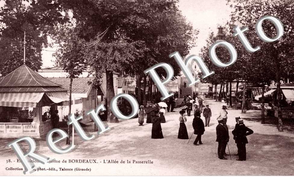 Exposition Maritime 1907 - l'allee de la Passerelle