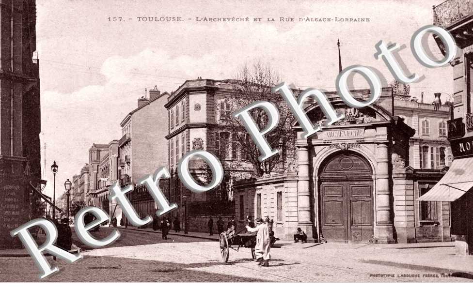 l'archeveche et la rue d'Alsace-Lorraine