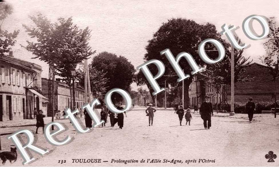 prolongation de l'allee Saint-Agne apres l'Octroi 