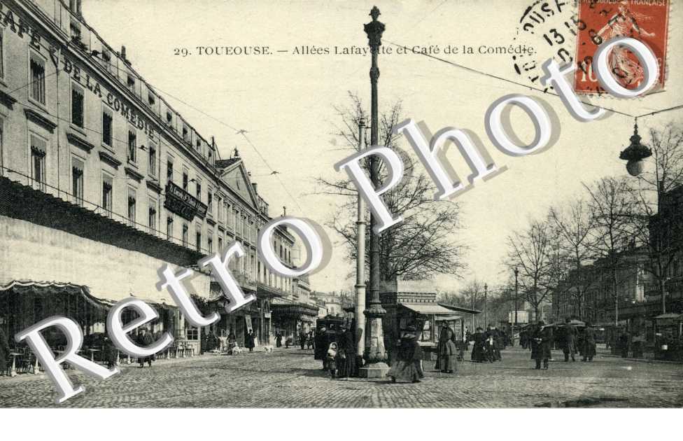allee Lafayette et cafe de la comedie - Jaures (allees Jean)
