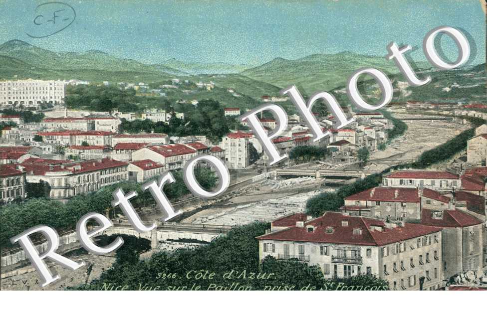 Vue sur le Paillon prise de Saint-Francois