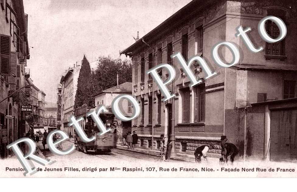 Pensionnat de Jeunes Filles, dirige par Mlle Raspini - 107  Rue de France