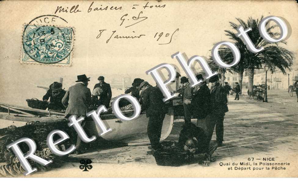 Quai du Midi, la Poissonnerie et Depart pour la Peche