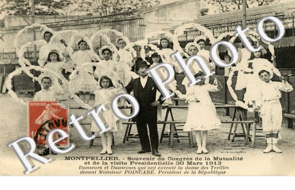 Souvenir du congres de la Mutualite et de la visite presidentielle 30 mars 1913 - Poincare